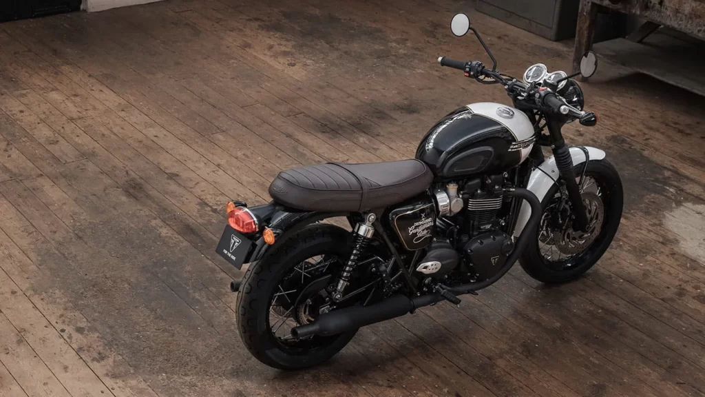 Triumph Bonneville T120 Black DGR Limited Edition de cima